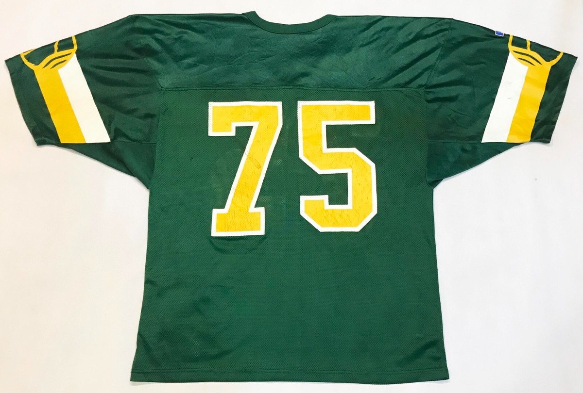 Vintage Russell Athletic #75 Football Jersey XL Green USA