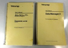 Commodore 64/128 Book: TIMEWORKS Manuals: Word Writer and Data Manager 2