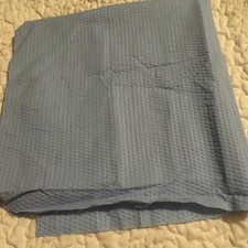 SOFT CORNFLOWER BLUE SOLID PIQUE LIGHTWEIGHT COTTON FABRIC 23x45 INCHES