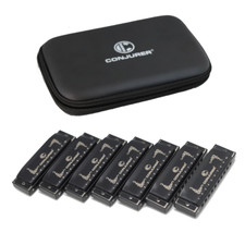 CONJURER Blues Harmonica Set 10Hole Diatonic Harmonica Set Blue Harp Mouth Organ