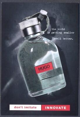 Sampler Promo Postkarte für HUGO BOSS Eau de Toilette. Kostenloser Versand UK