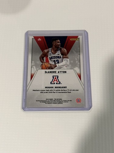 2018 Panini - The National #VIP5 DeAndre Ayton - Picture 2 of 2