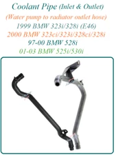 Coolant Pipe Inlet Outlet Water Pipe Heater Line  Fit 01-03 BMW 525i 530i 00 323
