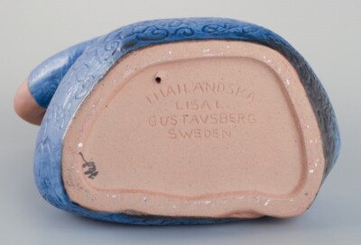 Lisa Larson for Gustavsberg. Rare large figurine of a Thai girl