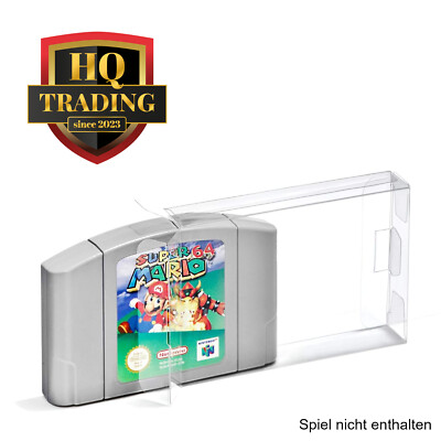 Schutzhülle N64 Spielemodul 0,3 mm Transparent mit Laschen