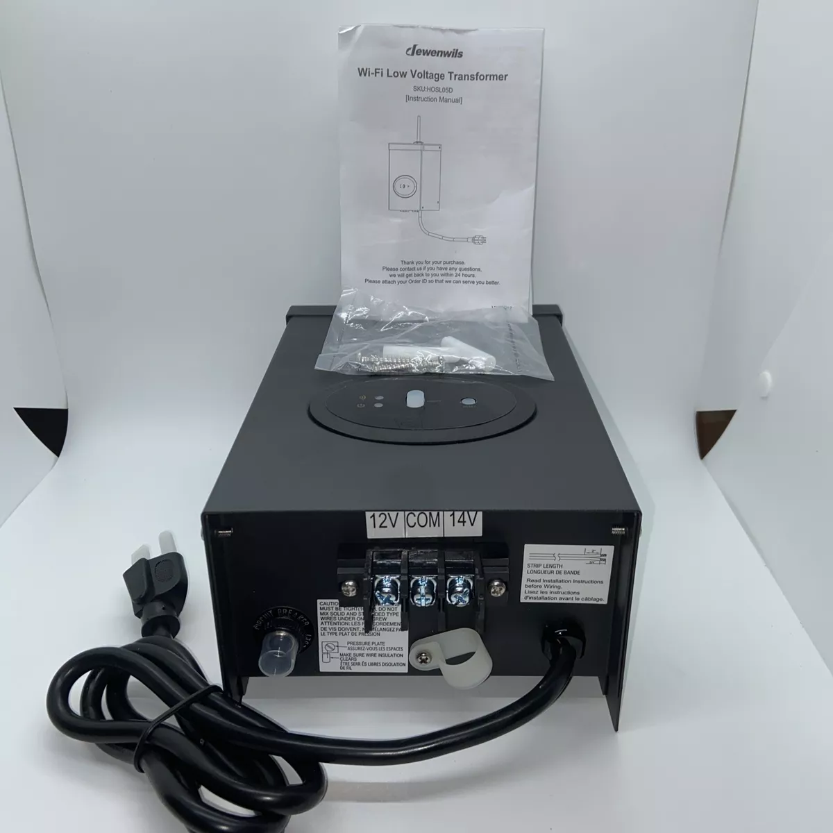 DEWENWILS 300W Smart WiFi Low Voltage Transformer Black FAST