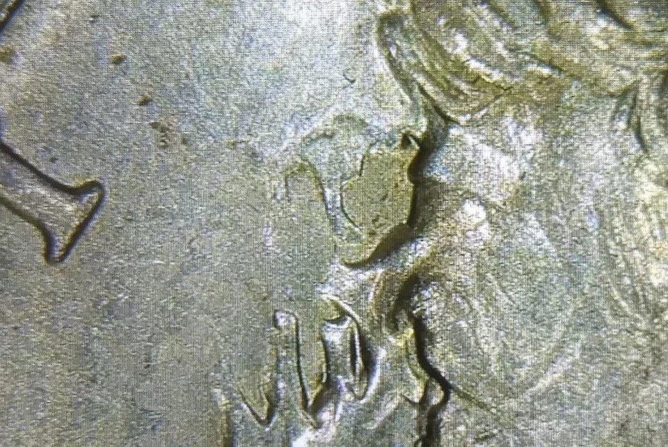 1983P John F. Kennedy Half Dollar Rare Atypical MAD ? Die Clash Mint Error Coin - Image 3 of 4