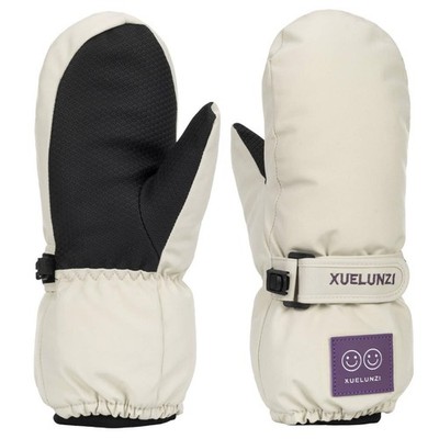Kid's Winter Snow Ski-Gloves - Waterproof Winter Gloves Long Cuff Mittens for...
