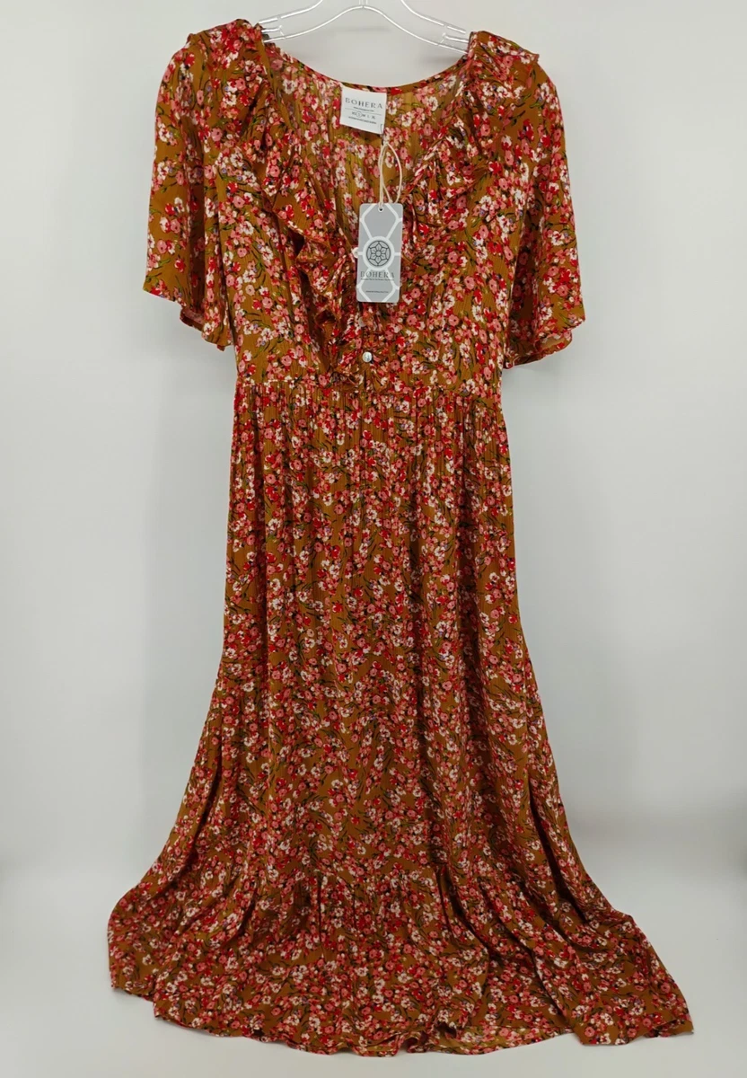 Ruffle Brown Dresses for Women for sale | eBay