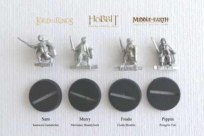 ZINN - OOP - 4 Hobbits of the Shire - Halflings - GW - unbemalt - ohne OVP