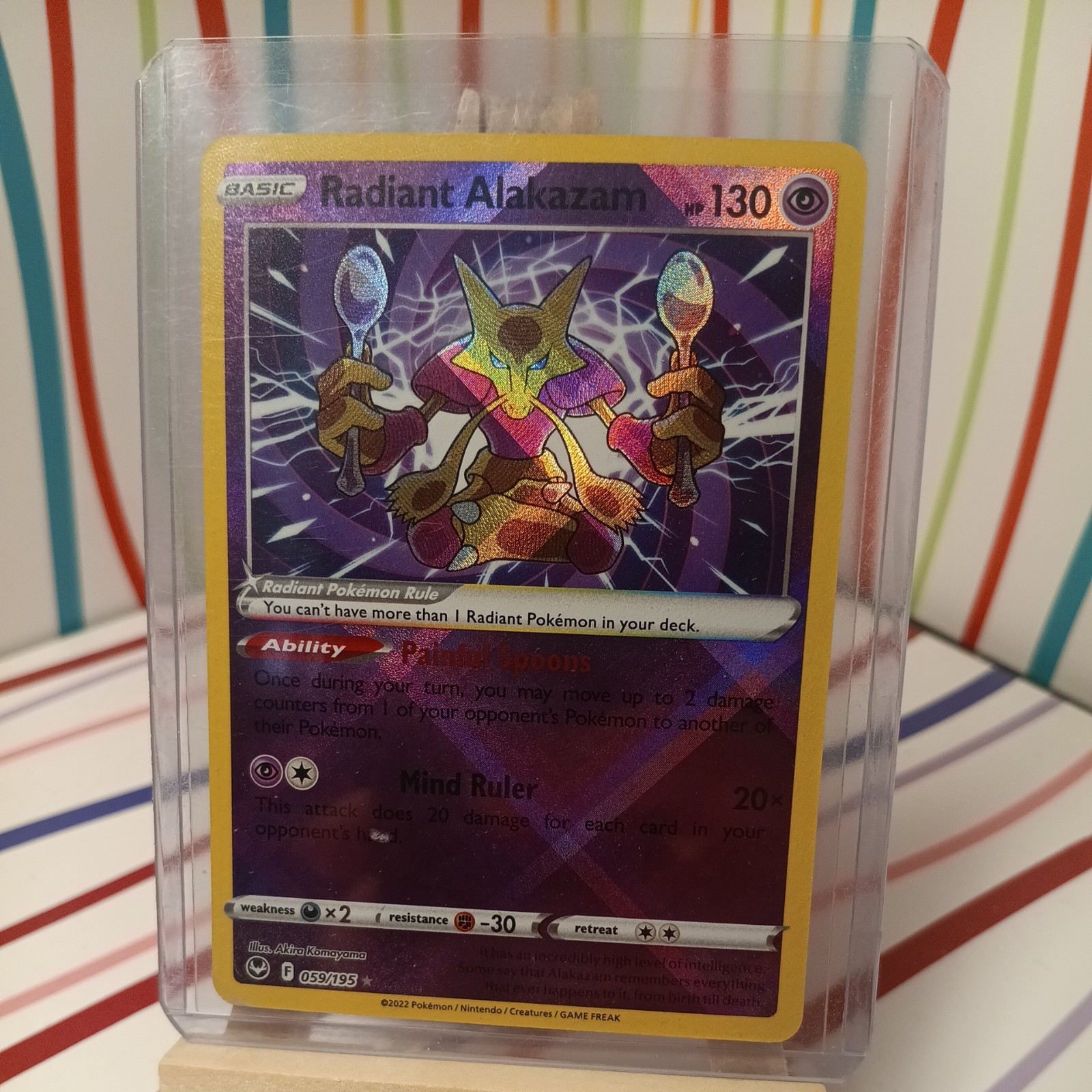 Radiant Alakazam SWSH12: Silver Tempest 059/195 NM