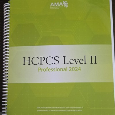 American Medical Association HCPCS Level II 2024 Professional Spiral Textbook