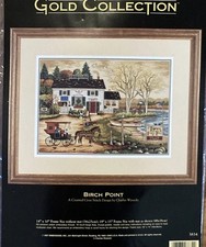Dimensions Gold Collection Birch Point Cross Stitch By Wysocki Kit Opened