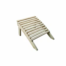 LIVING ACCENT Ace Hardware Adirondack Ottoman 8296634 Natural Solid Wood New Nib