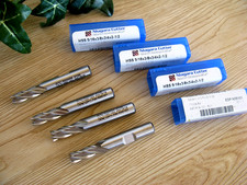 LOT OF 4 NEW NIAGARA CUTTER HSS END MILL5/16BX 3/8 X 3/4 X 2-1/2 EDP N35101