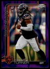 2025 Topps Chrome Football Purple Lava Refractor Shemar Turner #303
