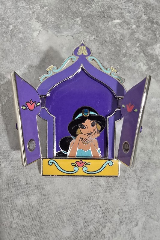 Disney Jasmine Princess Hinged Windows Limited Aladdin Enamel Collectors Pin 02