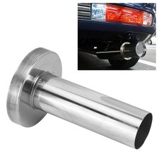 (4.5in)Car Silencer Stainless Steel Silver Car Modification Accessories