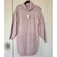 NEW Gap Kids Pink Shimmer Turtleneck Sweater Dress XXL 14-16 Metallic Knit  NWT