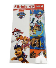 Nickelodeon Toddler Boys Size 4 Multi Color Paw Patrol Briefs Underwear 5 Pk