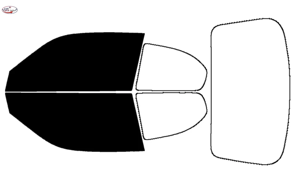 PreCut 2Ply Window Tint Film Kit For 2000-2006 Hyundai Accent 2 Door Hatchback - Image 2 of 4