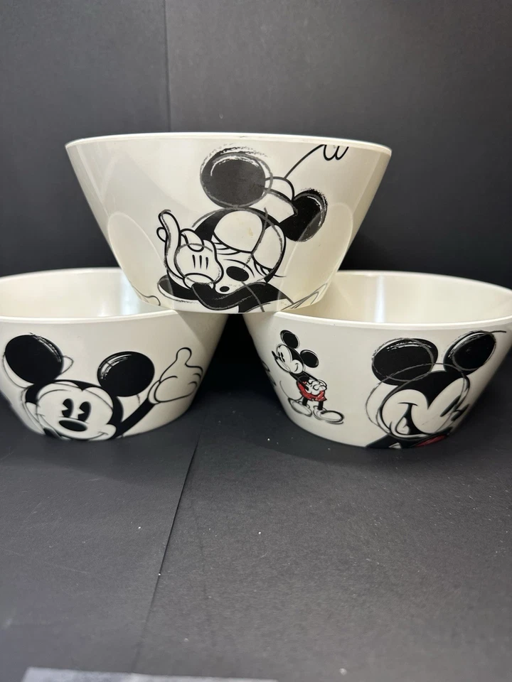3 ZAK! Diseños Disney Mickey Mouse y Minnie Sketch Cereal-Helado-Sopa Cuencos Foto 2 de 4