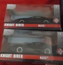 Jada Night Rider KITT/KARR Hollywood Rides Die Cast  Car 1:32 Scale LOT OF 2