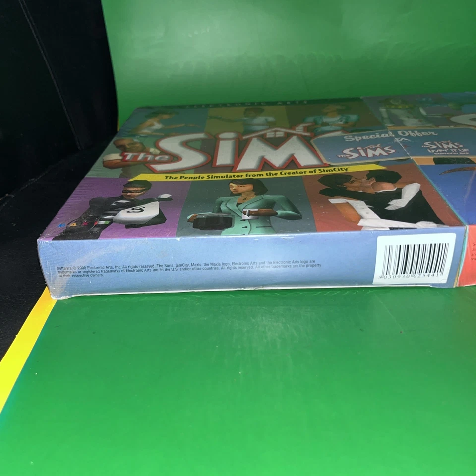 The Sims pc big box original livin it up double pack rare grail rare sealed - Image 4 of 4