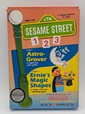 READ Sesame Street 123 Nintendo NES Authentic Tested Box & Game NO MANUAL