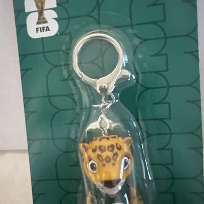 Official FIFA World Cup 26 Mascot Jaguar Figure Keychain Keyring New NIP 2026