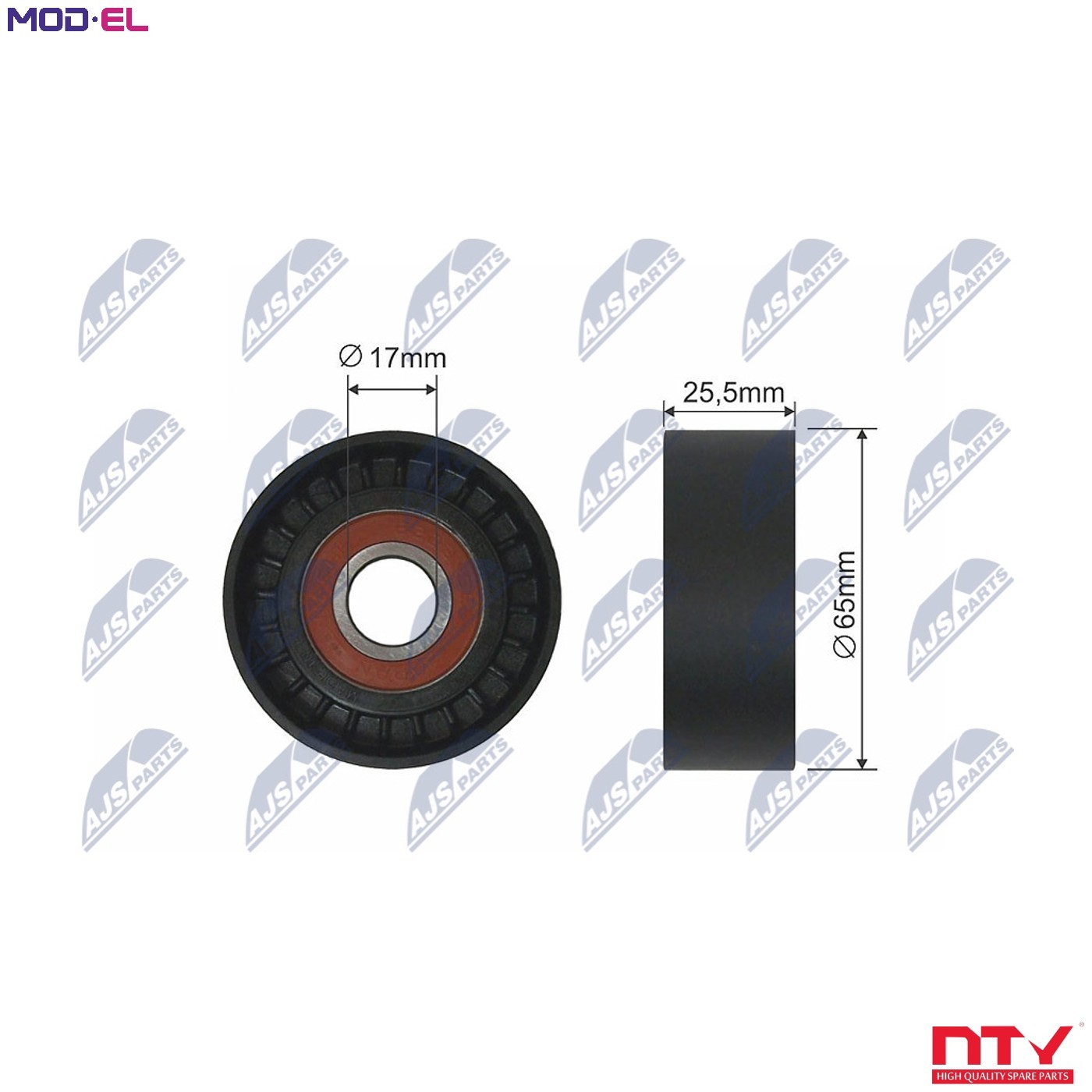V-belt tensioner pulley RNK-CT-000 NTY for PEUGEOT CITROËN - Image 8