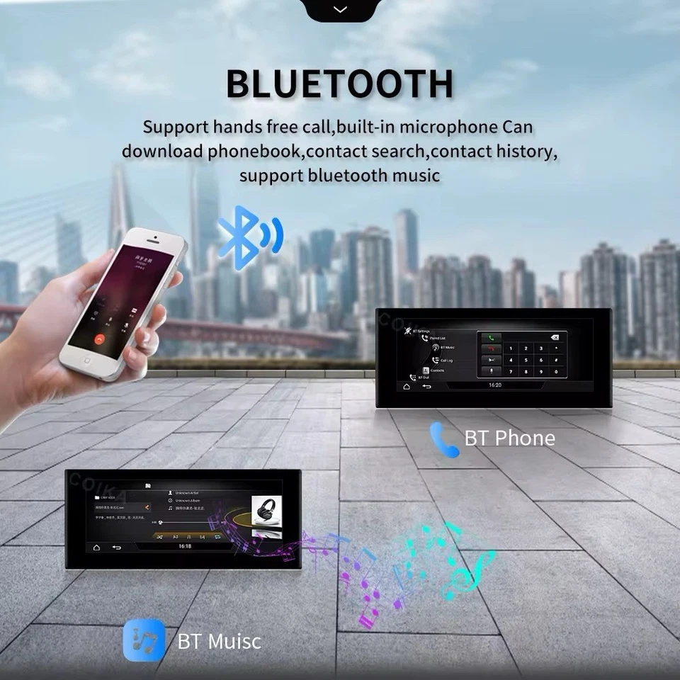 AUTORADIO ANDROID 4/128  AUDI A1 Q2 2012-2018 STEREO AUTO TOUCH 10" WIFI NAVI - Immagine 3 di 4