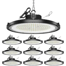 UFO High Bay Light, 10 Pack, 150W, 5000K, 22500LM, High Bay Lights with 5' Ca...