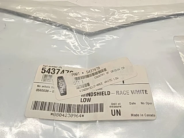 Windshield-Race, White Low - 2000 POLARIS NOS - Image 2 of 4