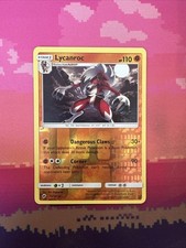 Pokemon Card Lycanroc Burning Shadows Reverse Holo Rare 75/147 NM