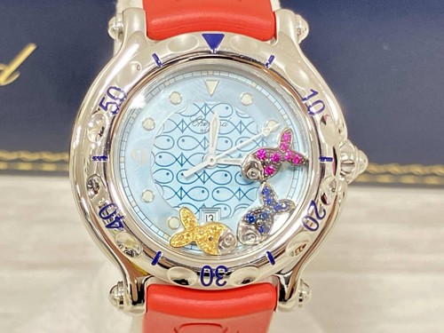 Chopard Authentic Happy Sport Happy Fish Quartz Wristwatch Timepiece Rare