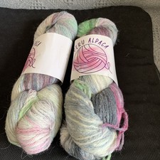 alpaca wool blend yarn hank 2 100g  A865 