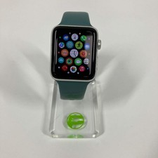 GPS Only Apple Watch Series 3 42MM Silver Aluminum Cyprus Green Band