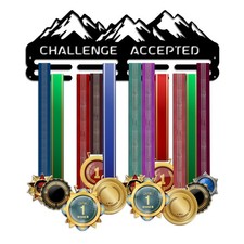 "WallMounted Medal Hanger for Triathlon, Running Sports Awards Display"