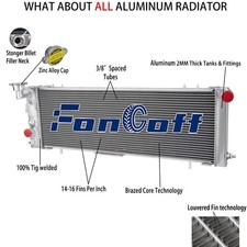 Aluminum Radiator Fits 1991-2001 Jeep Cherokee XJ Comanche 2.5L L4 4.0L L6 AT