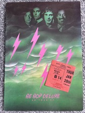 BE BOP DELUXE Tour Programme 1977 and ticket stub