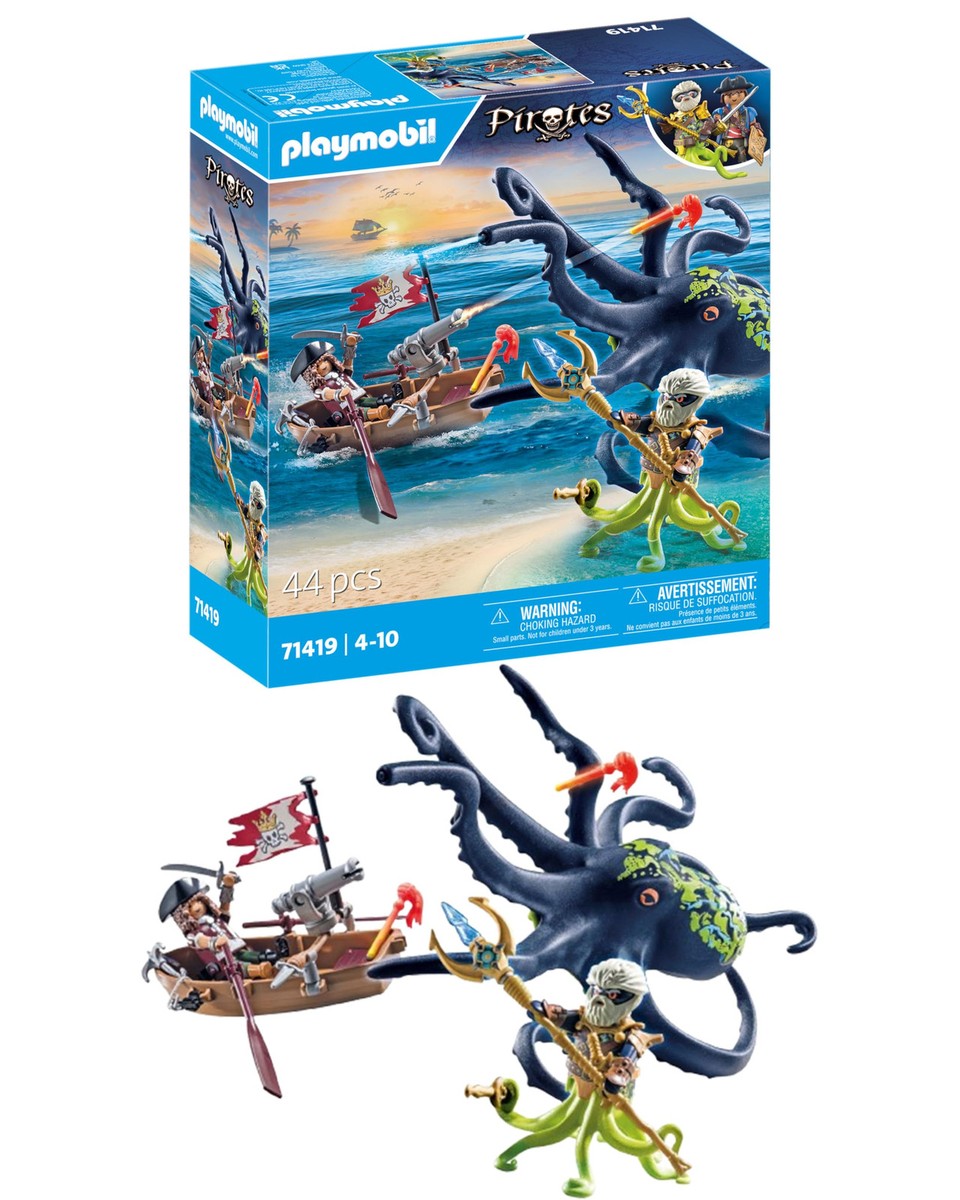 Master of the Oceans Dark Kraken Playset with Giant Octopus and