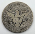 1908-D Barber Half Dollar 50 Cents Denver Mint 90% Silver USA Coin
