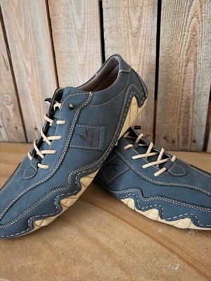 Salkin Men s Leather Barefoot Shoes Classic Low Top Easy Lace EU 44 (US 10.5)New