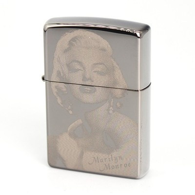 Zippo Feuerzeug 150 Black Ice Asia Custom / Marlene Monroe Lasergravur Neu Box