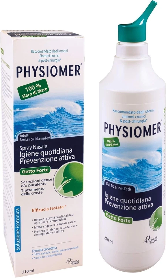 PHYSIOMER Spray Nasale Getto Forte - Siero di mare isotonico spray per sintom... - Immagine 3 di 4