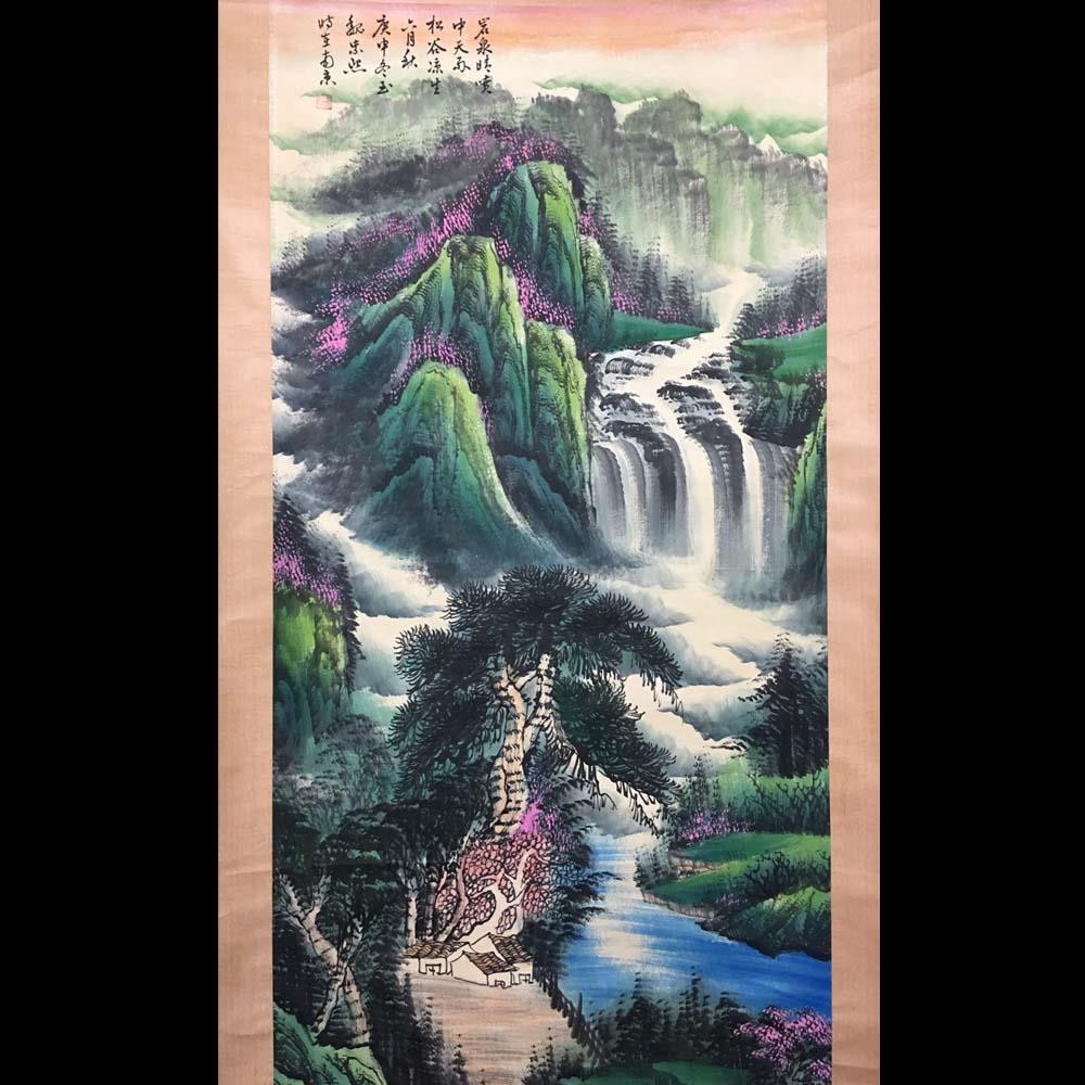 Wei Zixi Signed Chinese Hand Painted Calligraphy Scroll w