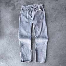 Vintage 80s Levi's 501 Denim Jeans Button Fly Gray 31 x 30.5
