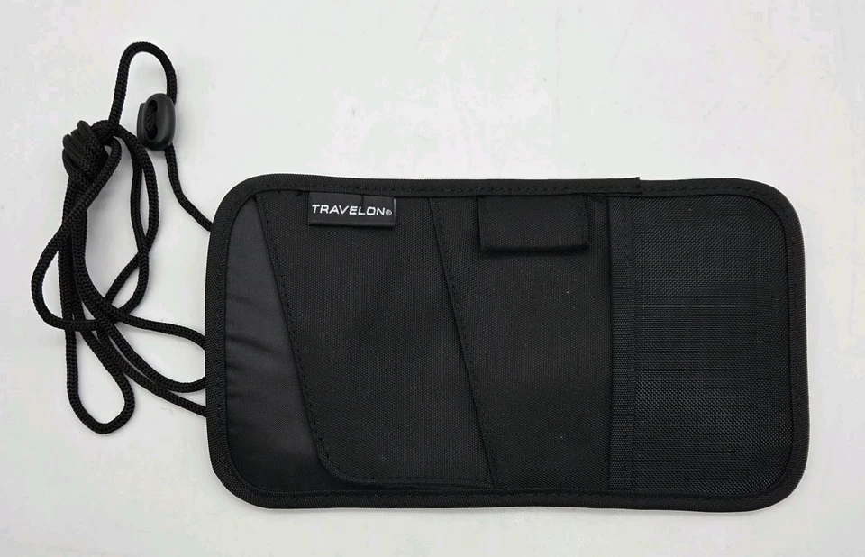 Travelon Id Passport Holder Neck Wallet Travel Pouch Unisex Black Keep Safe - Image 4 of 4
