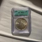 1924 Silver Peace Dollar Icg ms 63